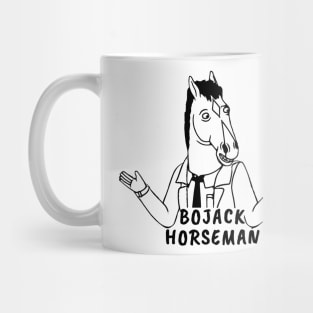 bojack horseman line art Mug